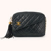Chanel Camera Bag mit Quaste in Schwarz