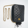 Chanel Camera Bag mit Quaste in Schwarz