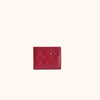 Chanel Classic CompactQuilted Wallet Rot