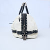 Prada Studded Two-Tone Satchel Handbag