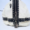 Prada Studded Two-Tone Satchel Handbag