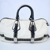 Prada Studded Two-Tone Satchel Handbag