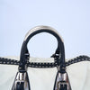 Prada Studded Two-Tone Satchel Handbag