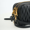 Miu Miu Matelassé Crossbody Bag Black