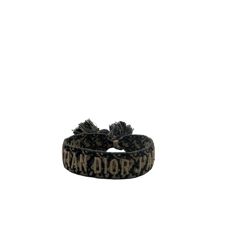 Dior J'Adior Embroidered Bracelet - navy and beige – Ansicht 1