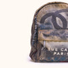 Chanel Graffiti Canvas Backpack 37 Rue Cambon Paris Rucksack