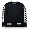 Off-White Brushed Diagonal Long Sleeve Tee Black