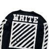 Off-White Brushed Diagonal Long Sleeve Tee Black