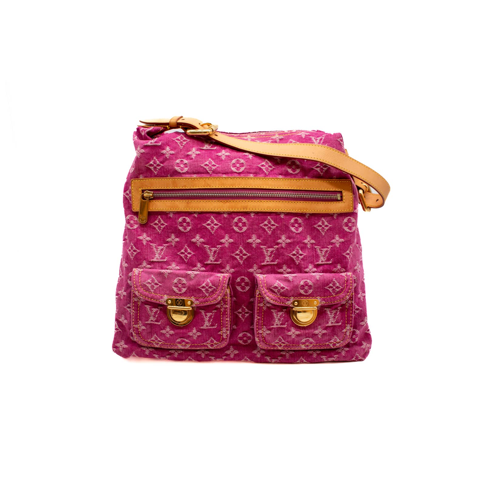 Louis Vuitton Pink Denim Baggy Shoulderbag