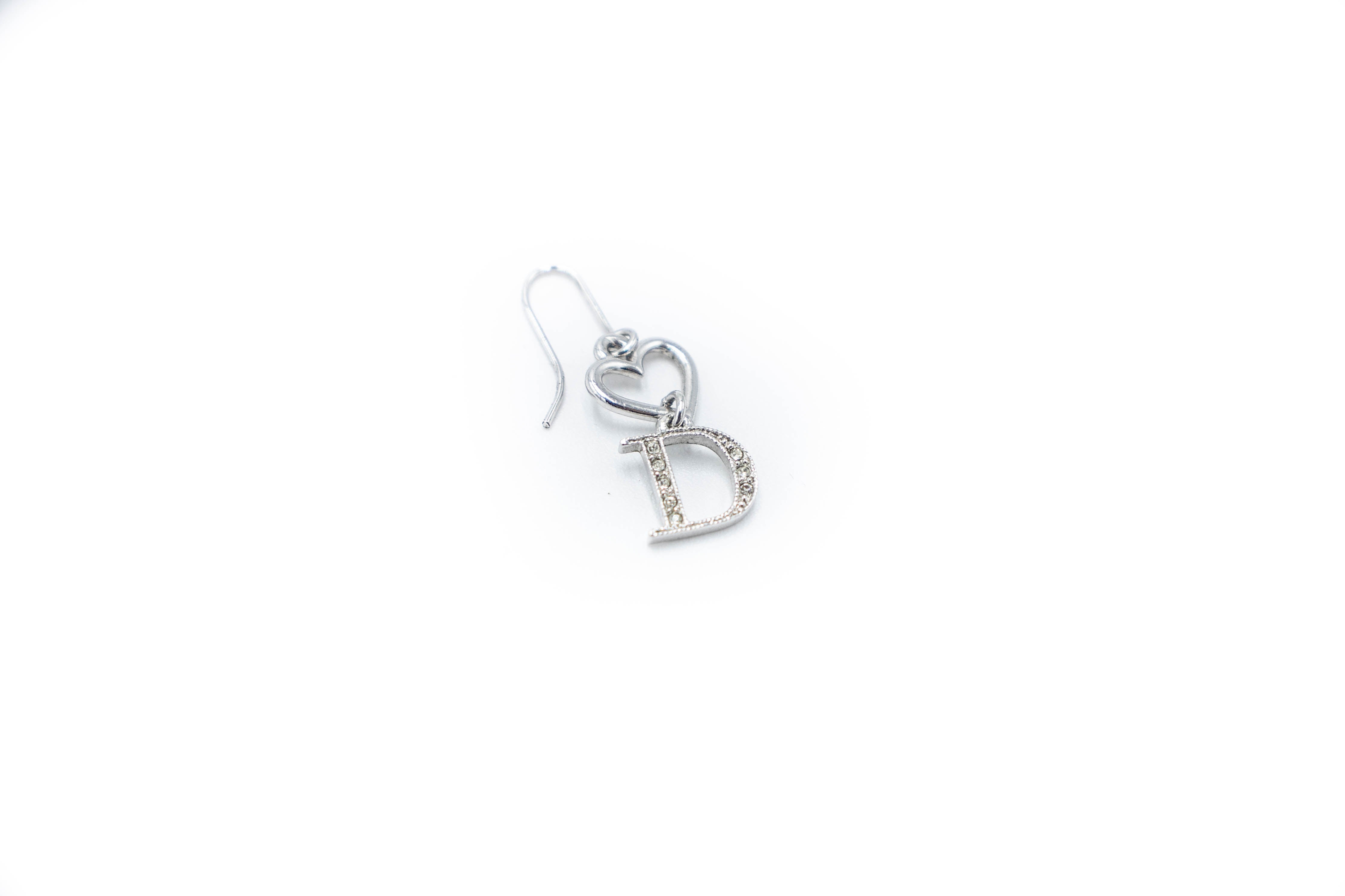 DIOR HEART ICED OUT EARRING